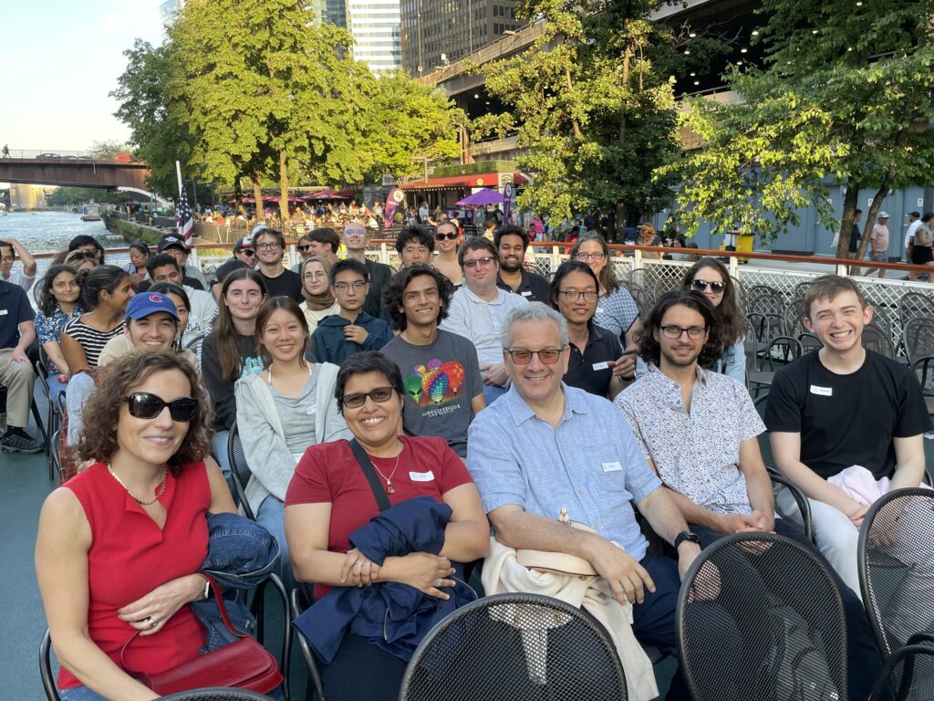 Summer researchers on boat tour